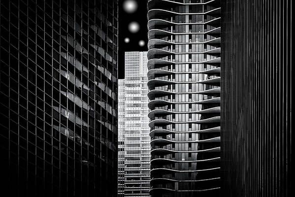 Architecture Poster featuring the photograph City Lights by Roland Weber