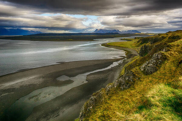 Iceland Poster featuring the photograph Cliffside by Amanda Jones