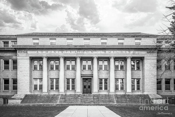 Colorado State University Poster featuring the photograph Colorado State University Administration by University Icons