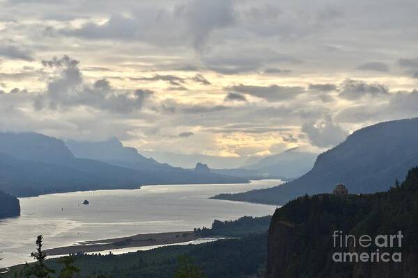 Columbia River Gorge National Scenic Area Poster featuring the photograph Columbia River Gorge, Oregon by Ron Long
