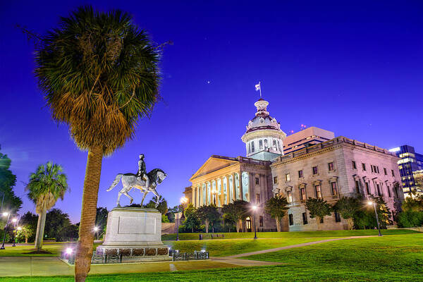 Landscape Poster featuring the photograph Columbia, South Carolina, Usa by Sean Pavone