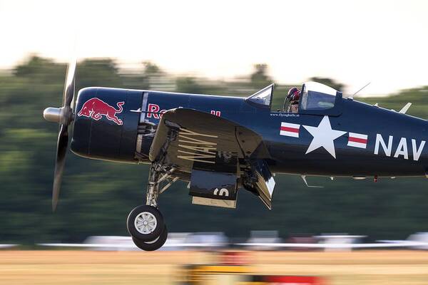 F4u-corsair Poster featuring the photograph Corsair by Piotr Wrobel