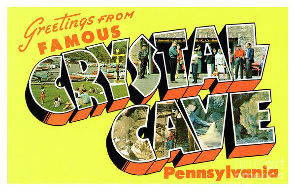 Crystal Poster featuring the photograph Crystal Cave Greetings by Mark Miller