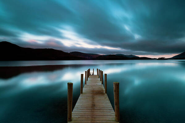 Tranquility Poster featuring the photograph Derwent Water Dawn, Lake District by John Finney Photography