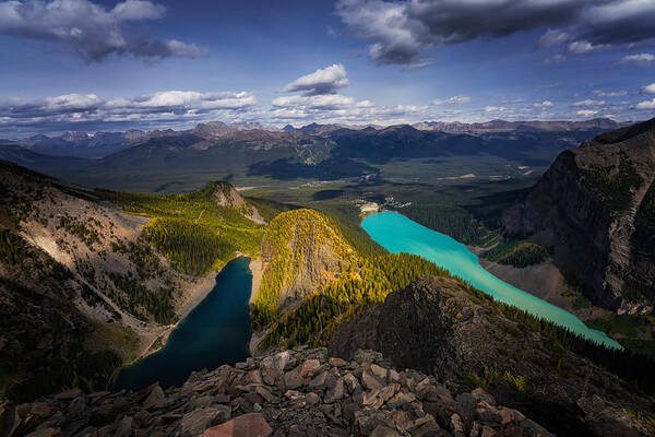 Banff Poster featuring the photograph Devil's Thumb Peak by Yongnan Li ?????