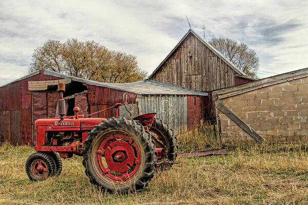 Tractor Poster featuring the photograph Down on the Farm by Alana Thrower