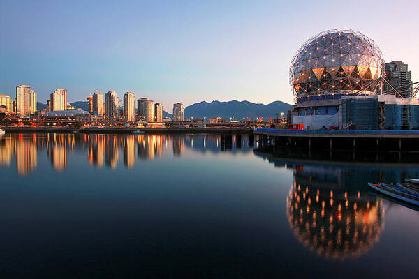 Scenics Poster featuring the photograph Early Morning Vancouver by Kevin Van Der Leek Photography