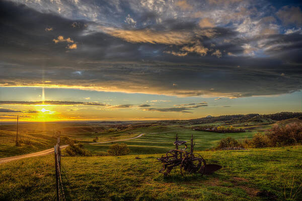 Landscape Poster featuring the photograph Eden at Sunrise by Fiskr Larsen