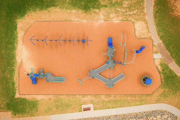 Playground Poster featuring the photograph Empty Playground by Ed Esposito