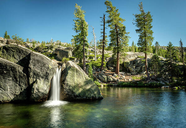 Desolation Wilderness Poster featuring the photograph Enchanted Falls by Shelby Erickson