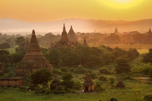 Bagan
Myanmar
Heritage Poster featuring the photograph Enchanted World by Manginiphotography