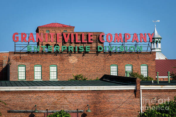 Enterprise Mill - Graniteville Company - Augusta Ga 1 Poster featuring the photograph Enterprise Mill - Graniteville Company - Augusta GA 1 by Sanjeev Singhal