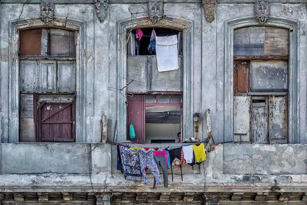 Havana Poster featuring the photograph Facade by Pavol Stranak