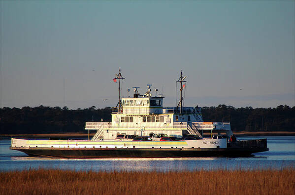 Sunlight Poster featuring the photograph Ferry Ride Home by Cynthia Guinn