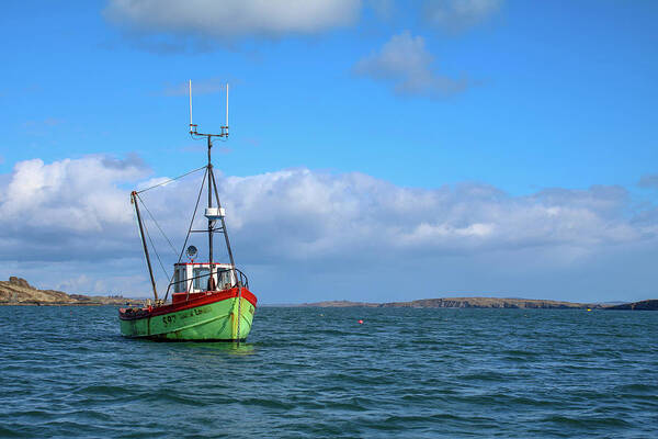 Fishing Boat off Long Island Schull West Cork Poster by West Cork Weekends  Ireland - Fine Art America