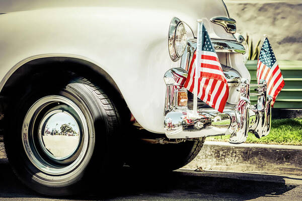 Auto Poster featuring the photograph Flags 9 by Bill Chizek