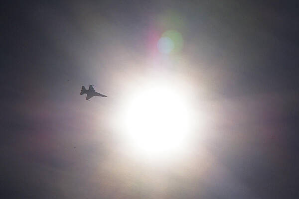 Tucson Poster featuring the photograph Flying into the Sun by Chance Kafka