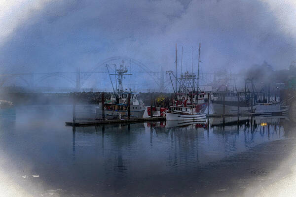 April Poster featuring the photograph Foggy Bay Town by Bill Posner