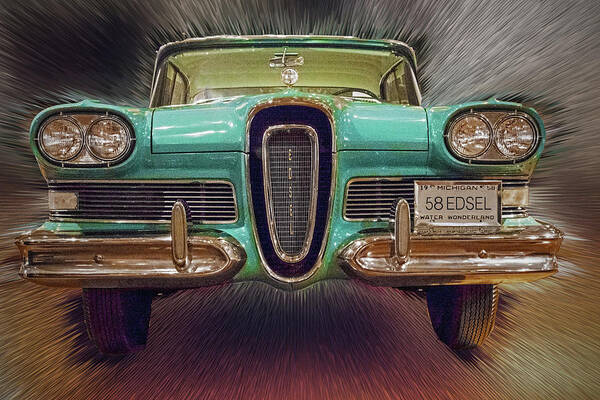 Ford Poster featuring the photograph Ford Edsel by Ira Marcus