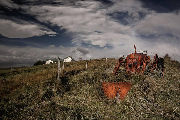 Tractor Poster featuring the photograph Forgotten by orsteinn H. Ingibergsson