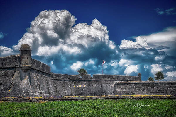 St Augustine Poster featuring the photograph Fortified Clouds by Joseph Desiderio