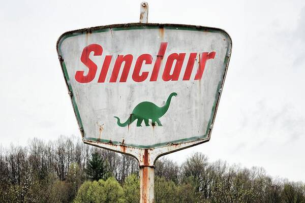 Sinclair Poster featuring the photograph Fossil Fuel by Chris Buff