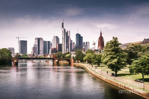 Frankfurt Poster featuring the photograph Frankfurt Am Main Skyline by Philip Preston