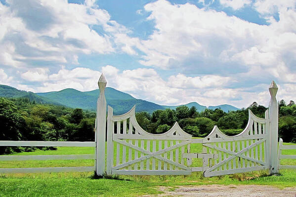 Blue Ridge Mountains Poster featuring the digital art Gateway to the Mountains by Susan Hope Finley