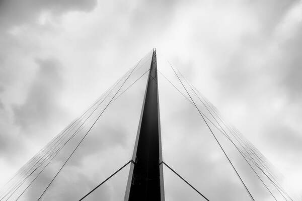 Architecture Poster featuring the photograph Geometry In The Clouds (paris) by Raffi Bashlian