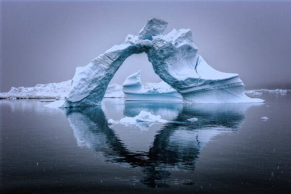 Greenland Poster featuring the photograph Greenland, Red Fjord-23500 by Raimondo Restelli