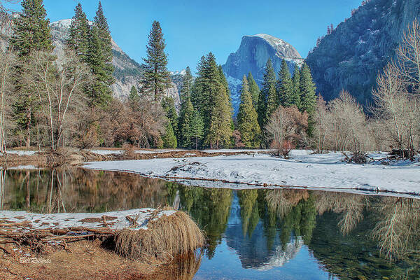 California Landscape Poster featuring the photograph Half Dome and Reflection by Bill Roberts