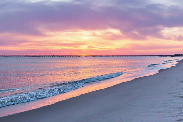 Sunrise Poster featuring the photograph Hampton Roads Sunrise by Donna Twiford