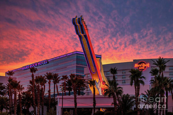 City of Las Vegas Arch and the Strat Close Photograph by Aloha Art - Fine  Art America