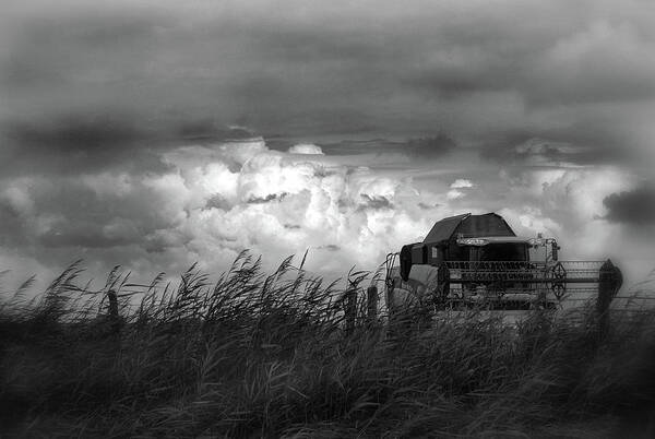 Landscape Poster featuring the photograph Harvest Mood ... by Yvette Depaepe