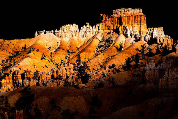 Hoodoos Poster featuring the photograph Hoodoos In Bryce Canyon National Park by Dieter Walther