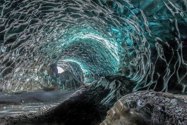 Iceland Poster featuring the photograph Icy Vortex by Arthur Oleary