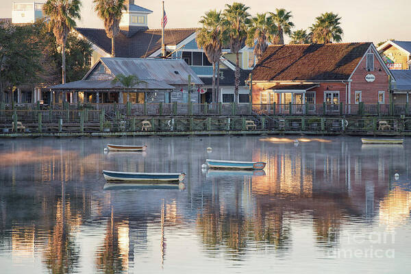 Lake Sumter Landing Poster featuring the photograph In The Stillness Of The Morn Fine Art Photography by Mary Lou Chmura by Mary Lou Chmura