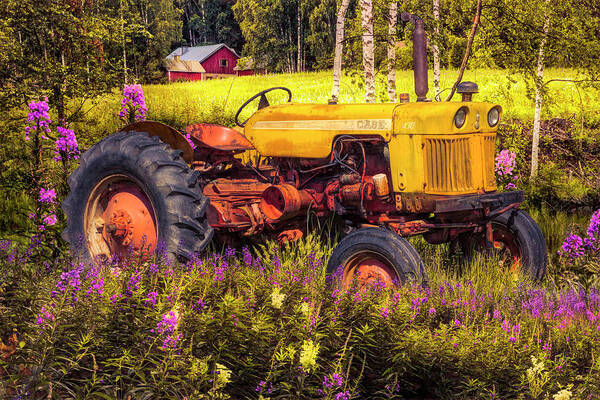 Barn Poster featuring the photograph Indian Summery by Debra and Dave Vanderlaan