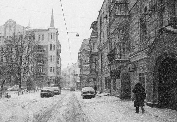 Snow Poster featuring the photograph It Snows by Alexander Kiyashko