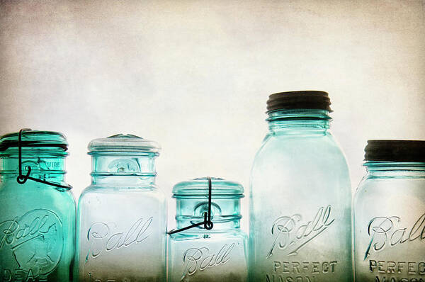 Jars 5 Poster featuring the photograph Jars 5 by Jessica Rogers