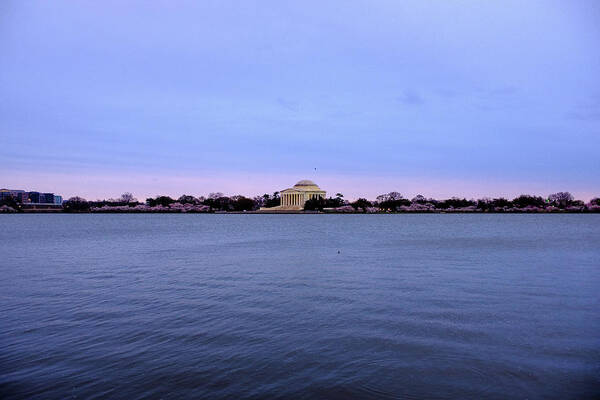 Jefferson Memorial Poster featuring the photograph Jefferson Memorial During Sunrise by Doug Ash
