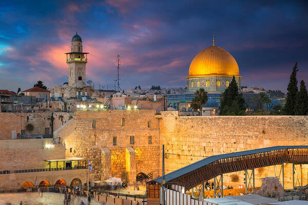 Landscape Poster featuring the photograph Jerusalem. Cityscape Image by Rudi1976