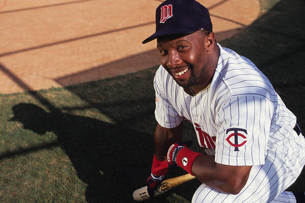 American League Baseball Poster featuring the photograph Kirby Puckett by Ronald C. Modra/sports Imagery