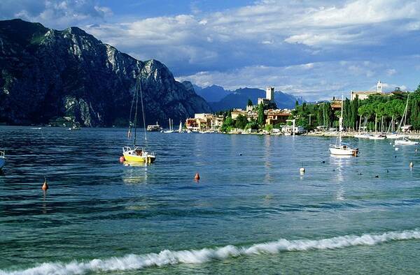 Mineral Poster featuring the photograph Lake Garda, Italy, Europe by Designpics