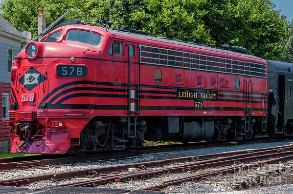 Lv 578 Poster featuring the photograph Lehigh Valley 578 by Anthony Sacco