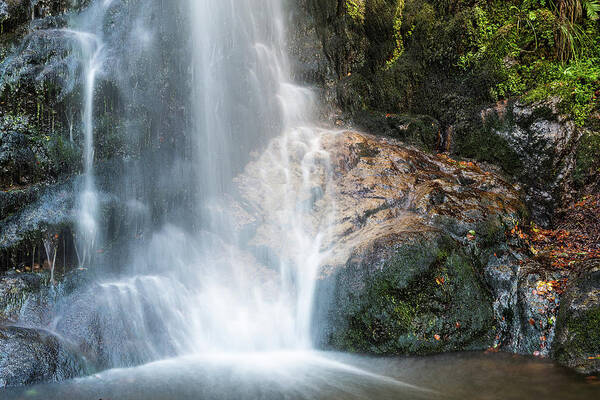 Waterfall Poster featuring the photograph Lights and shadows - 3 by Paul MAURICE