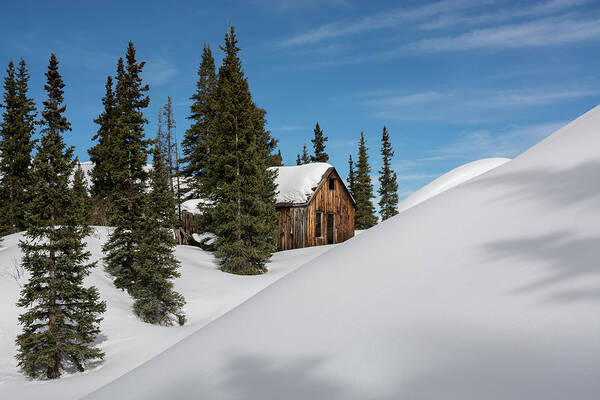 Mining Poster featuring the photograph Little Cabin by Angela Moyer