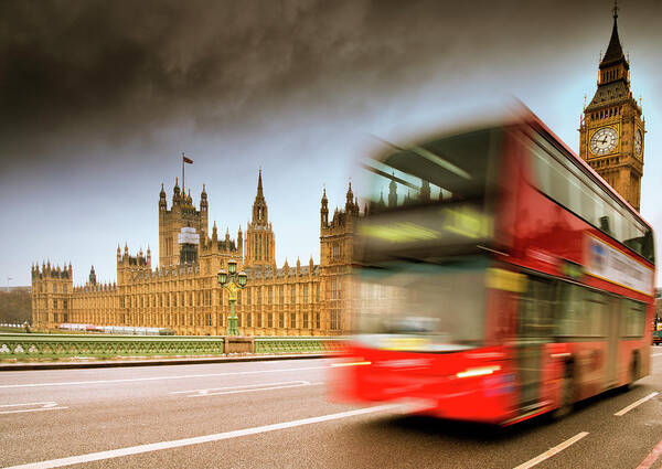 Outdoors Poster featuring the photograph London Big Ben Westminster by Owenprice