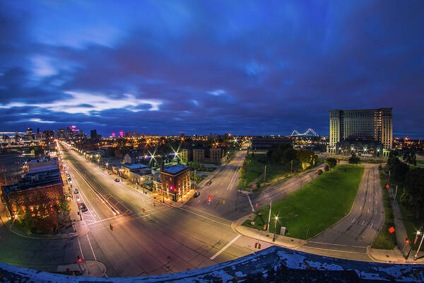 Detroit Poster featuring the photograph Looking down on Corktown by Jay Smith