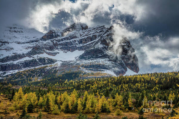 Bc Poster featuring the photograph Magical Mountain Clouds by Inge Johnsson